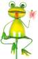 Preview: Schöner Gartenstecker Frosch mit Schmetterling ca. 84 cm - Gartendekoration